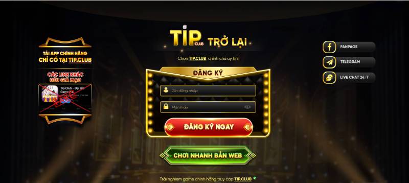 Các bước chuẩn bị khi tải app TipClub